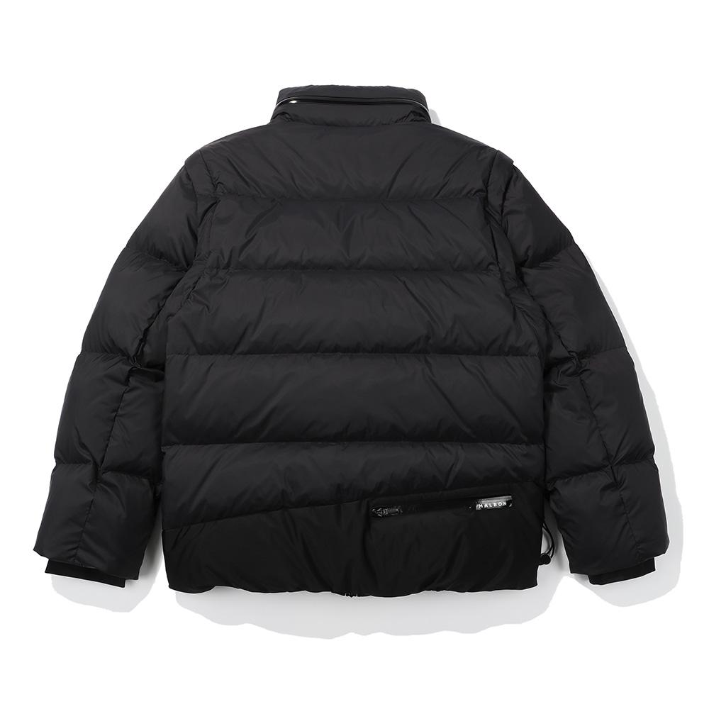 Malbon Golf Detachable Sleeve Goose Down Jacket Black (Man)