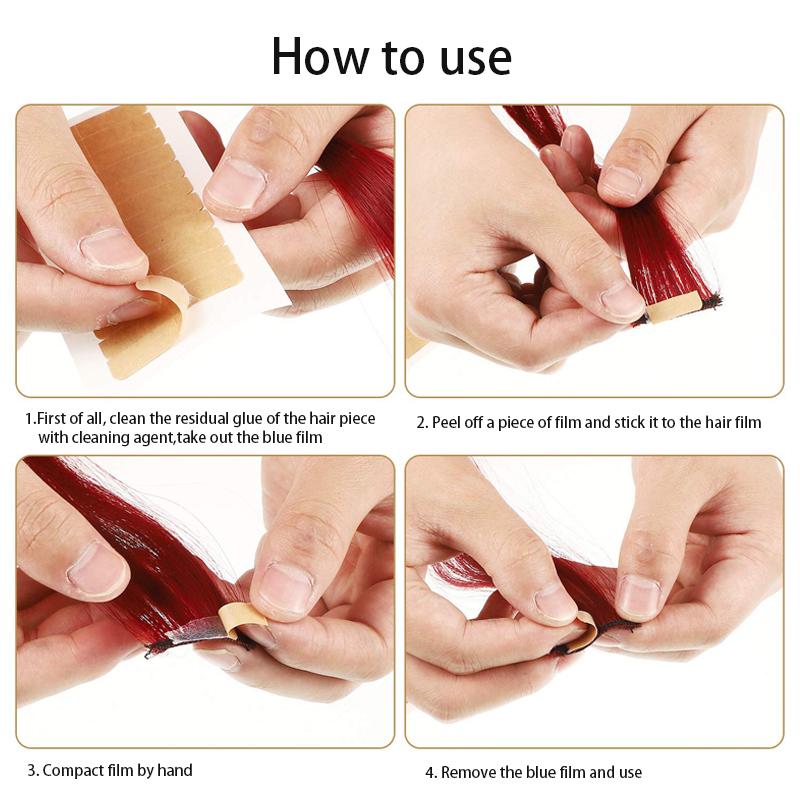Hair System Double Sided Tape Invisible Adhesive Tape for Lace Front Wig Toupee Hair Extension Tape 5/10 Sheets