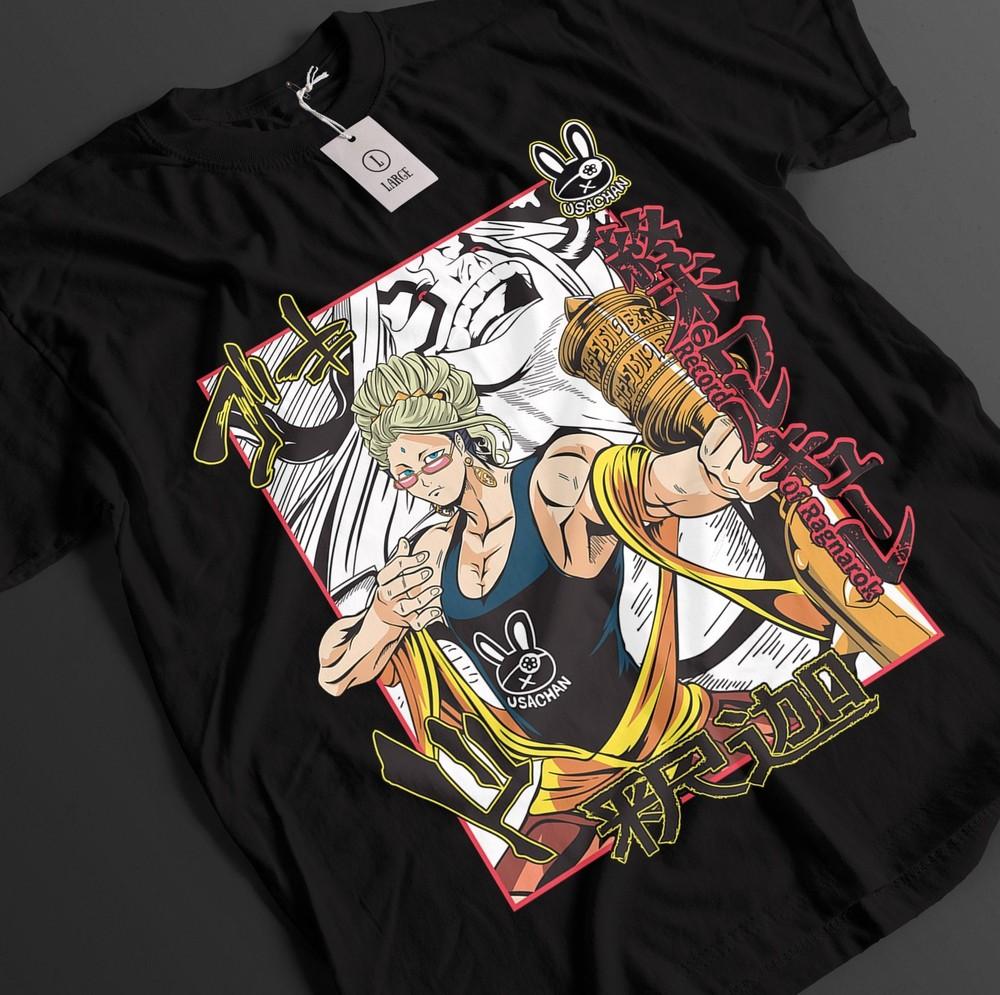 

Record Of Ragnarok Shirt Jack The Ripper Tshirt Buda T-Shirt Adam Top Anime Tee 4XL