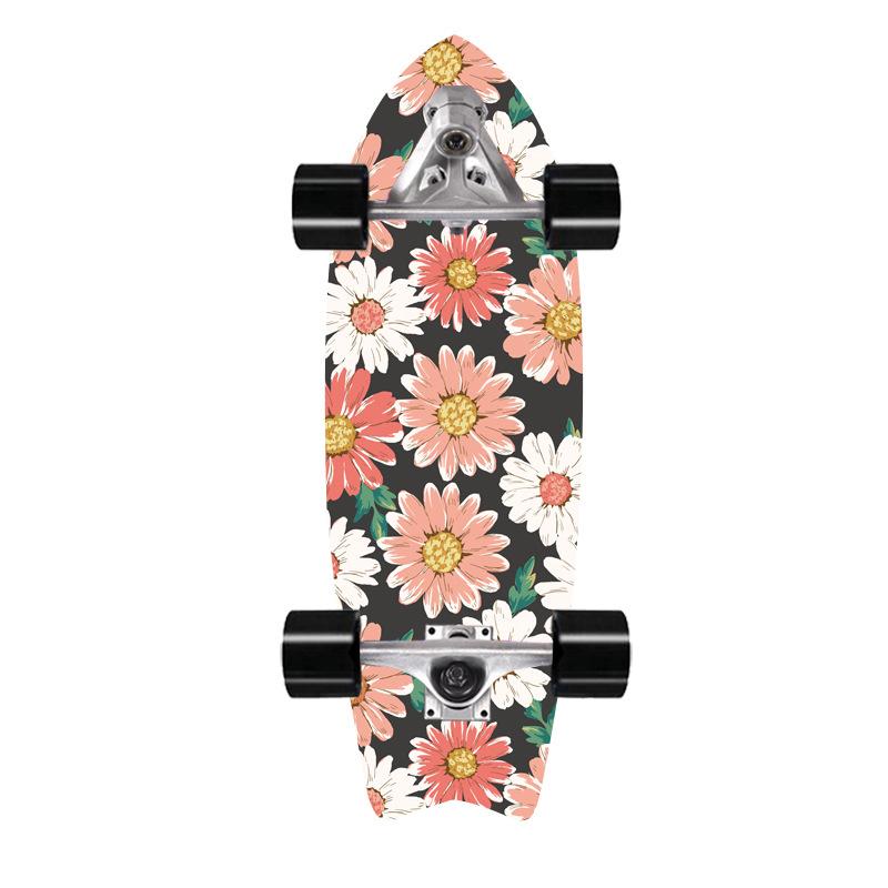 32 אינץ' סקייטבורד גלישה ללא דוושת זנב דוושת CX7 Bridge Brush Street למתחילים למתחילים לתרגול סקי גלישה