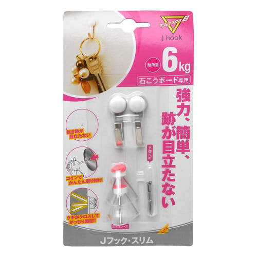 

Nikkei Sangyo Plasterboard Hook Magic Cross 8 J Hook Slim MJ-026E