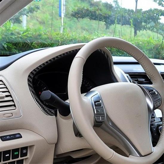 Carbon Fiber Interior Speedometer Frame Cover Trim For Nissan Altima Sedan
