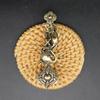 21.7G 14G Retro Wishful Shape Creative Ginseng Pendant Chinese Ancient Metal Pendant Brass Key Chain Pendant
