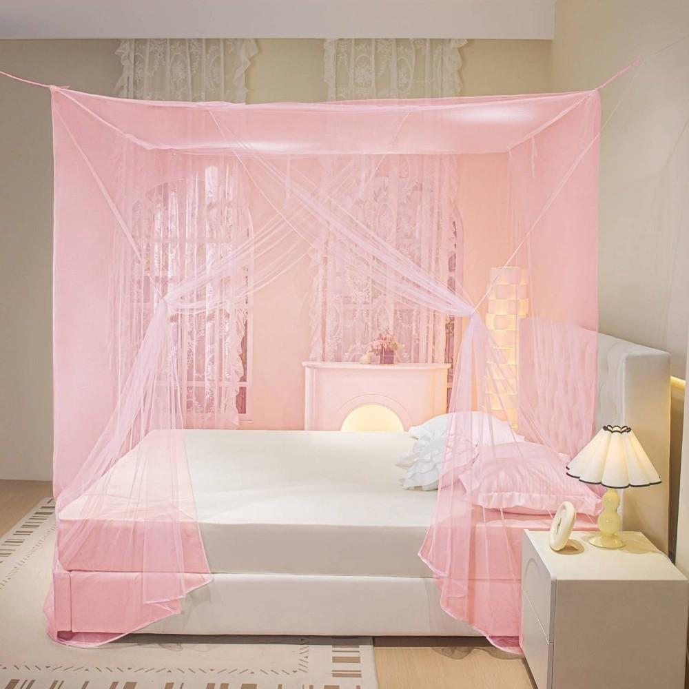 Decorative Four Corner Mosquito Net Thickened Outdoor Camping Bed Netting Encryption Mesh Insect Net Bedroom Use