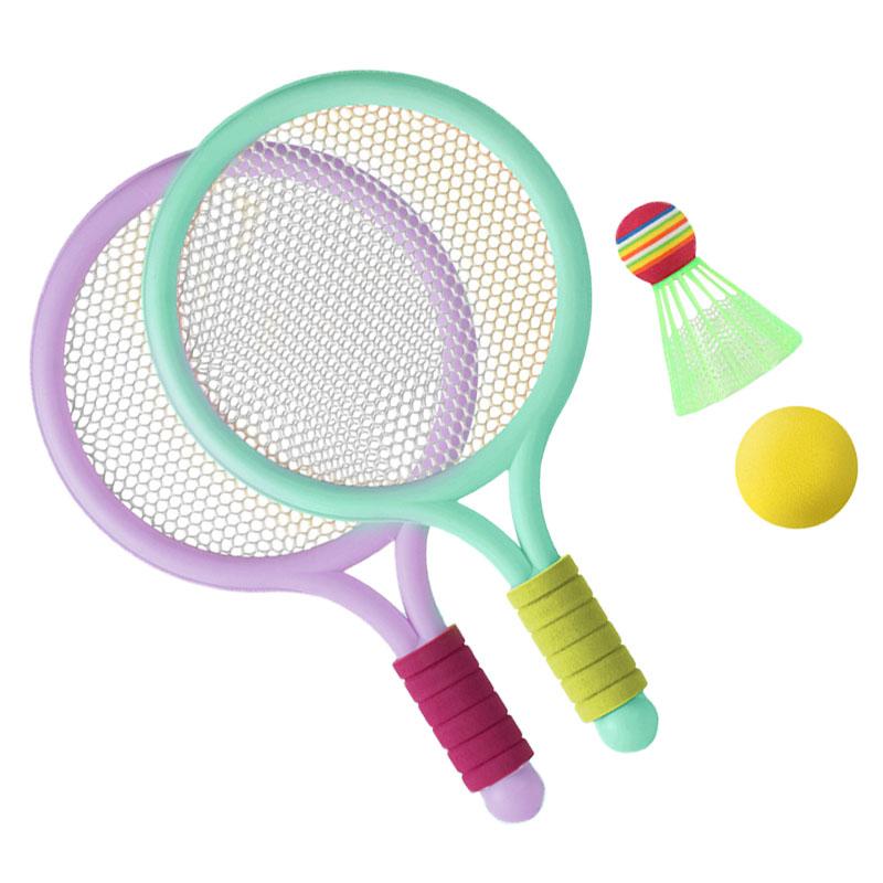 Children Badminton Racket Set Improve Coordination Tennis Rackets for Outdoor Backyard Games