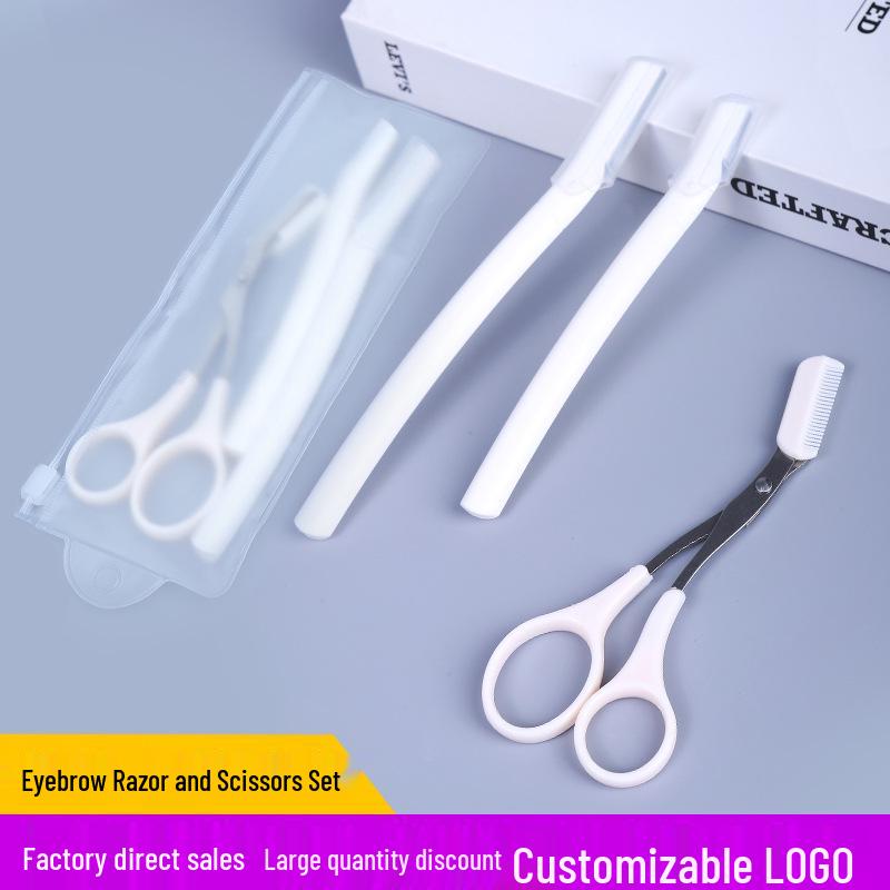 

Straight Handle Eyebrow Trimmer for Men & Women, Shaving Knife, Beauty Makeup Tools Set