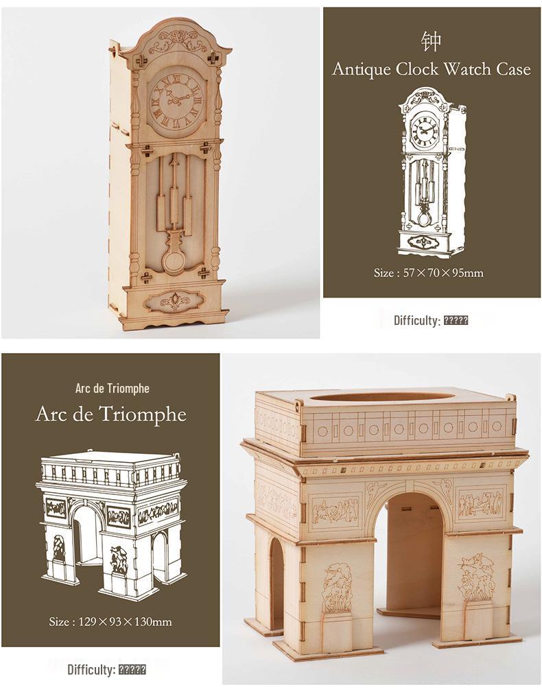 3D Creative Puzzle: Educational Wooden Assembly Toy for Adults & Kids