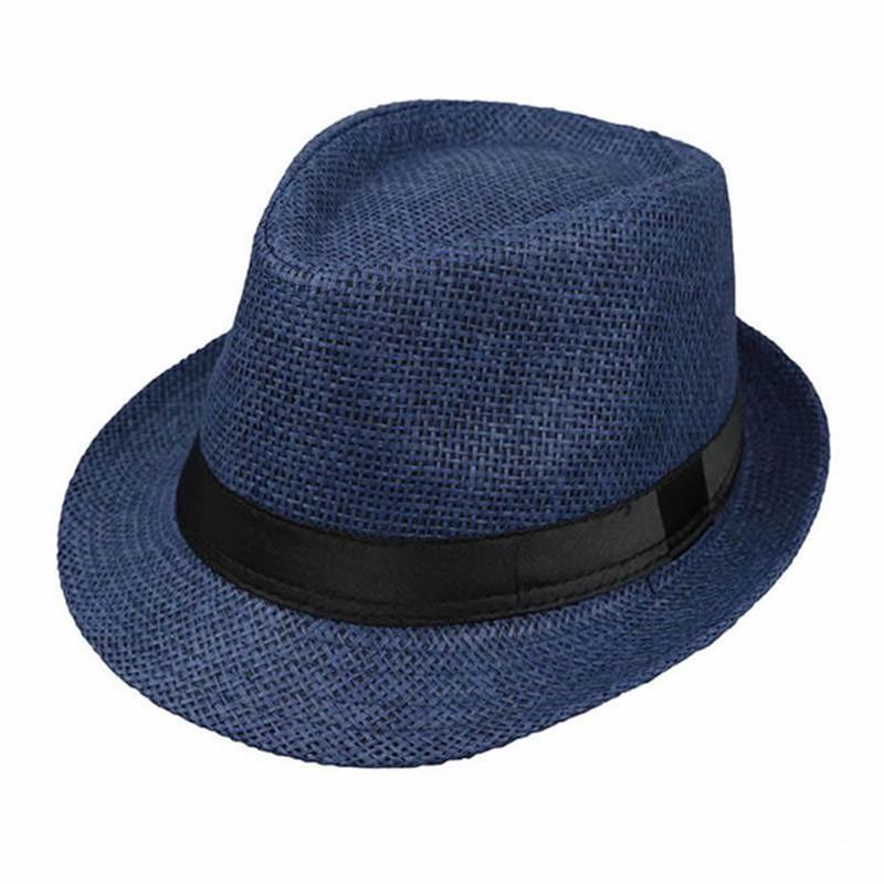 Unisex British Style Straw Jazz Fedora - Ideal Spring/Summer Sun Hat for Outdoor, Parent-Child Matching