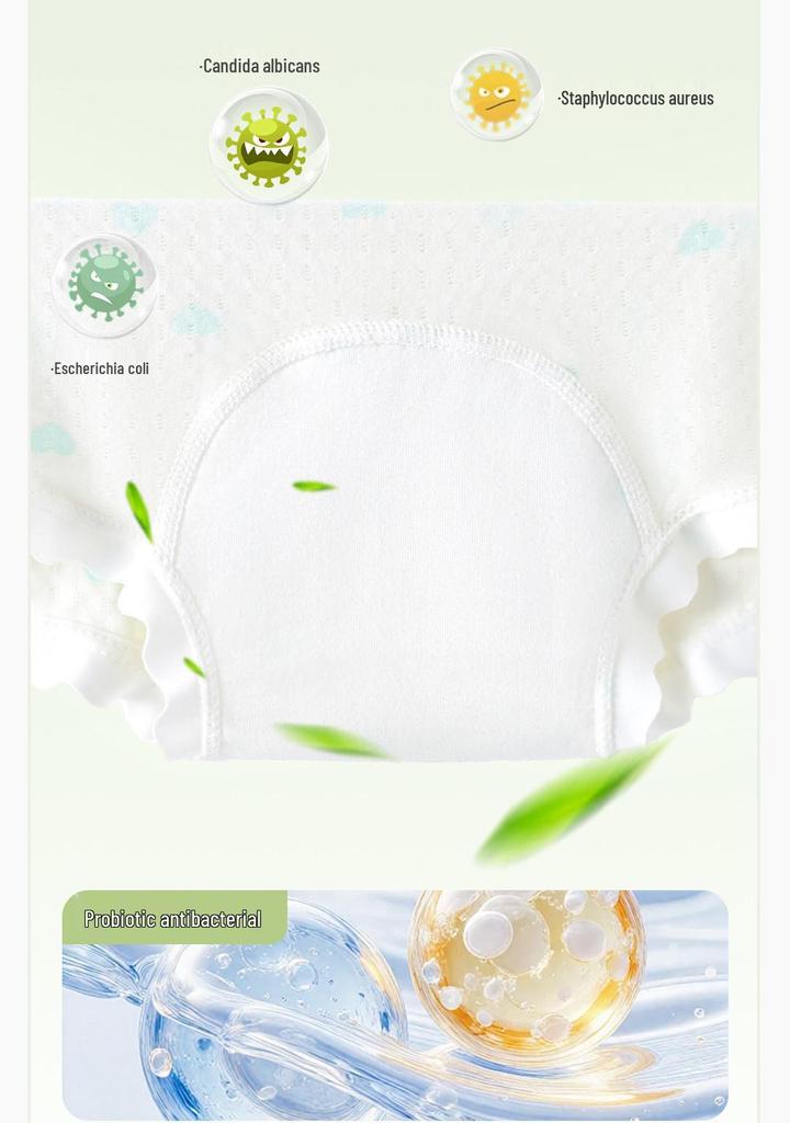 Summer Ice Silk Antibacterial Girls' Underwear - Individually Packaged Briefs
