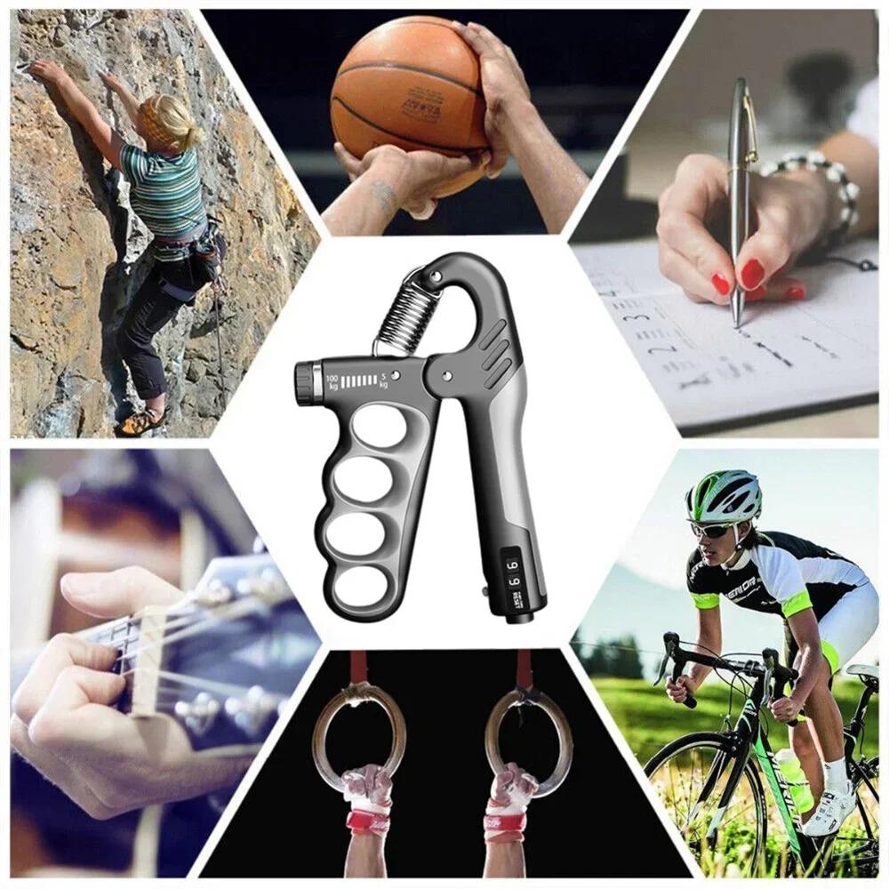 Grip Strength Trainer with Counter Grip Strength Enhancer, Adjustable Resistance And Anti-slip Grip Hand Rehabilitation Exercise