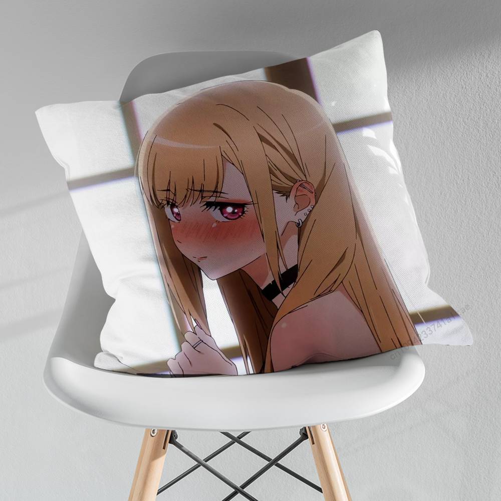 KKitagawa MMarin Cute pillow over living room sofa cushion cover home decoration bedroom room bed pillow cover