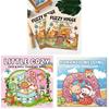 Food And Fruit Coloring Book For Kids With 40 Pages Cartoon Doodles For Children Ages 4 And Up