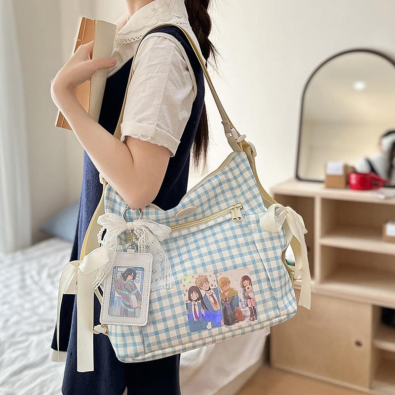 Large capacity Schoolbags Are Versatile Simple Transparent and Cute. The Basic Baby Bag Is Painful and The One Shoulder Crossbody Bag.