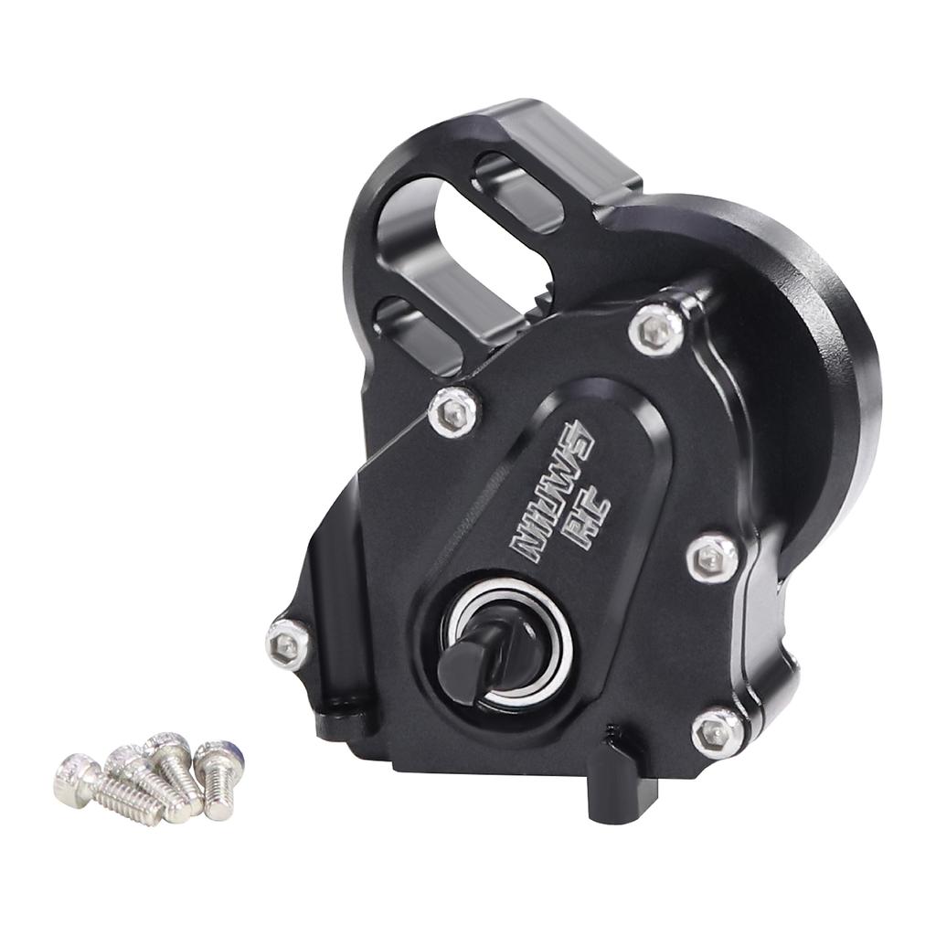 NIUWSRC MR24 Aluminium 21% Overdrive Billet Transmission Gearbox For 1/24 RC Crawler Axial SCX24 Deadbolt C10 Gladiator Bronco
