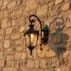 Weatherproof Outdoor Wall Sconce with Glass Shade Farmhouse Lantern