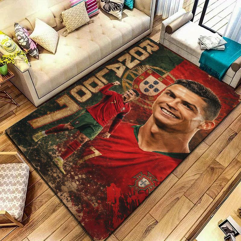 CR7 Cristiano Ronaldo Carpet Rug for Living Room Bedroom Home Sofa Decoration,Kids Play Non-slip Floor Mat
