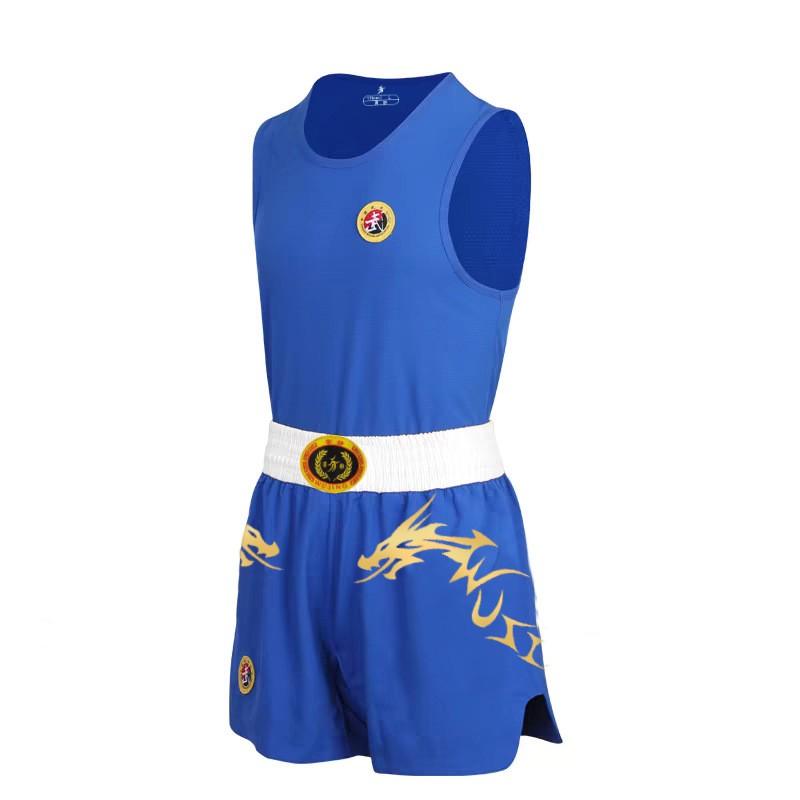 Unisex Martial Arts Training Suit Sanda Combat Sports - Sleeveless Top Shorts/Skirt Set In Pink Or Blue