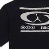 Jordan X Travis Scott Kollaboration SS24 Rundhals Gerade Passform Buchstabenprint Kurzarm T-Shirt Unisex Oberteile Schwarz DZ5515-011