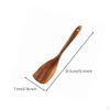 Teak Kitchen Utensil Smooth Finish Carved Wooden SinglePiece Cooking Spoon Set