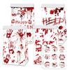 Horror Themed Halloween Blood Hand Pattern Party Candy Snack Packaging Bag Paper