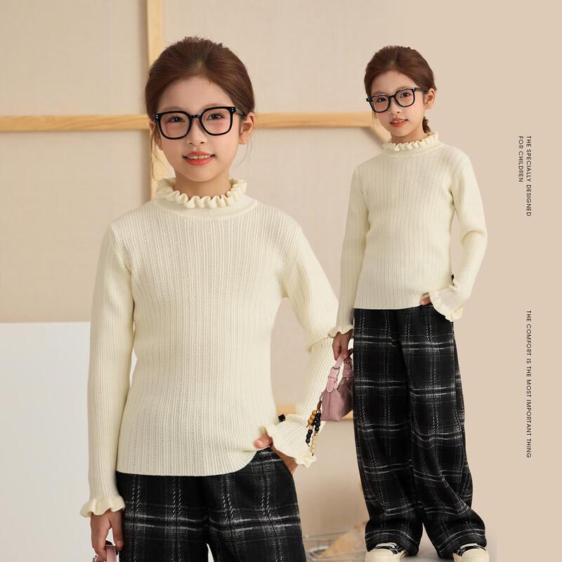 Huafa Girls  Ruffle Collar Knit Sweater EUR 41