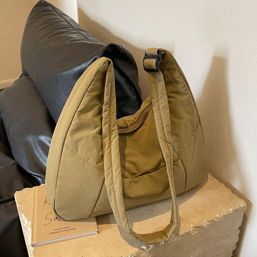 Nyl Achseltasche große Kapazität Damen Tragetasche leichte Daunenwatte Tasche mit einer Schulter fashi einfarbige Handtasche