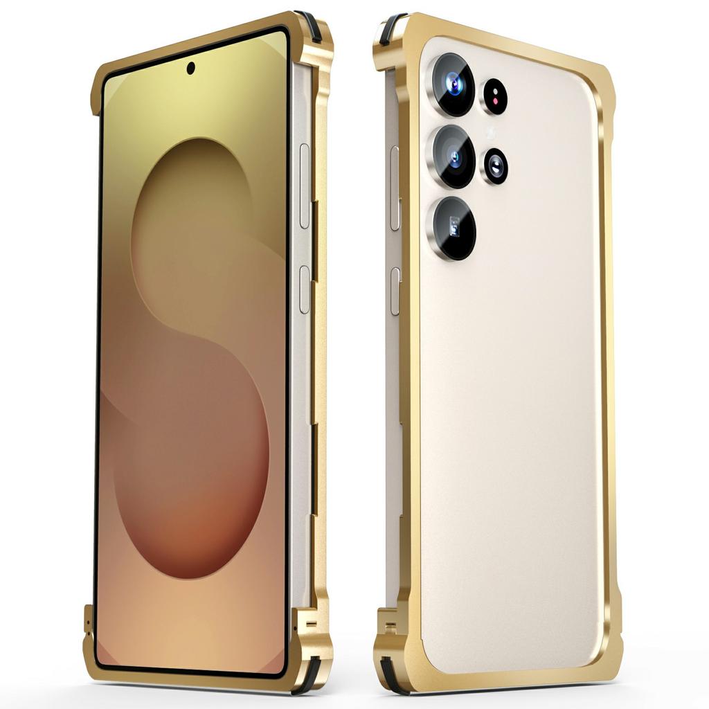 For Samsung Galaxy S25 Ultra Bumper Case Metal Frame Snap-On Heat Dissipation Phone Cover