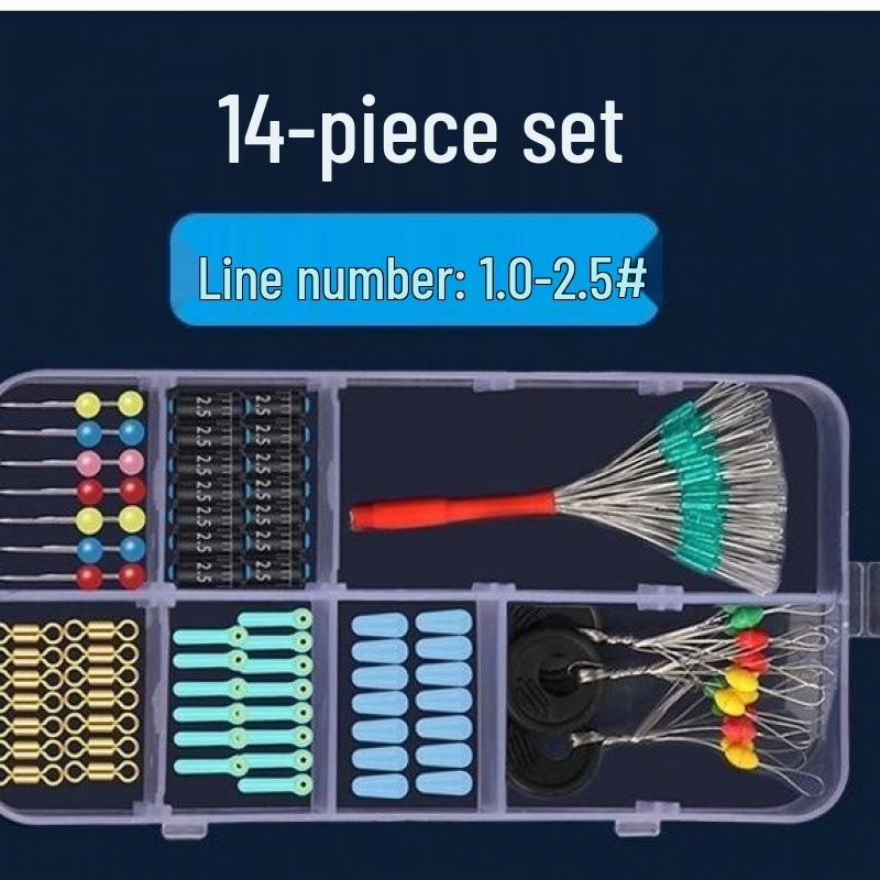 Wysokiej jakości zestaw spławików silikonowych z żyłką główną i akcesoriami wędkarskimi