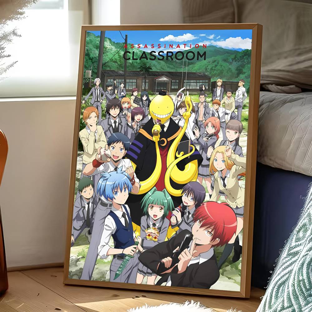A-Assassination Classroom Poster Sticker Print Waterproof Wall Art For Living Room Bedroom Home Decor