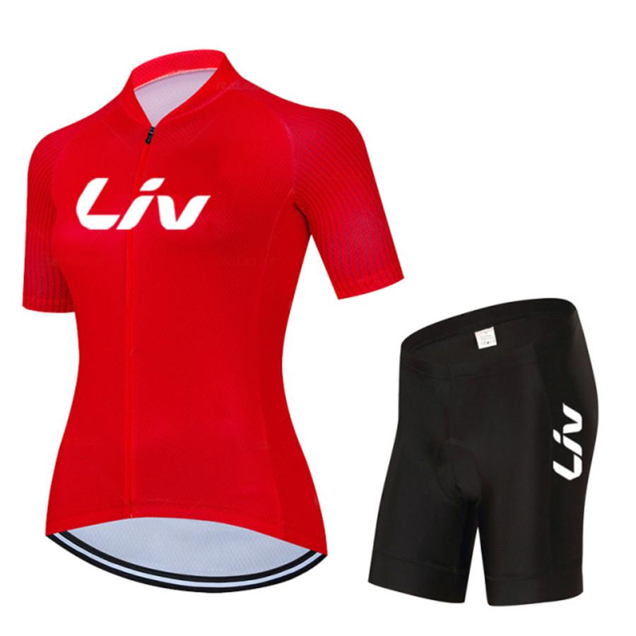 Women LIV Cycling Set Summer Women MTB Bike Cycling Clothing Bicycle Clothes Ropa Ciclismo Cycling Jersey Set 2026 Summer Breathable Cycling Suit
