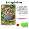 Disney Pearl Painting DIY Mr. Beaver’s Creative Pearl Style Illustration Pearl Art Painting Pearl Gemstone Painting, Home Wall Decoration Crafts