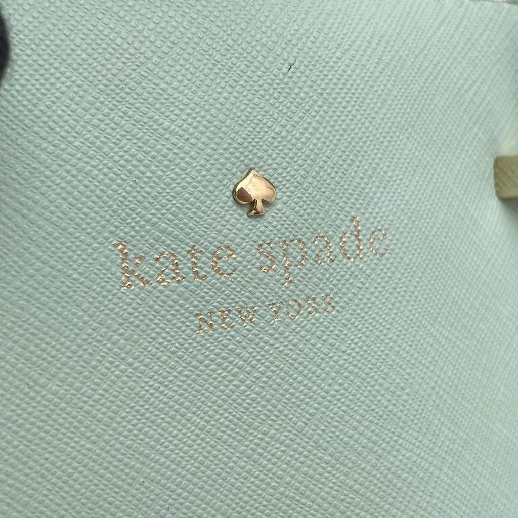 Used Kate Spade Handbag Hayden Small HaydenHandbag Mint green/black leather Women