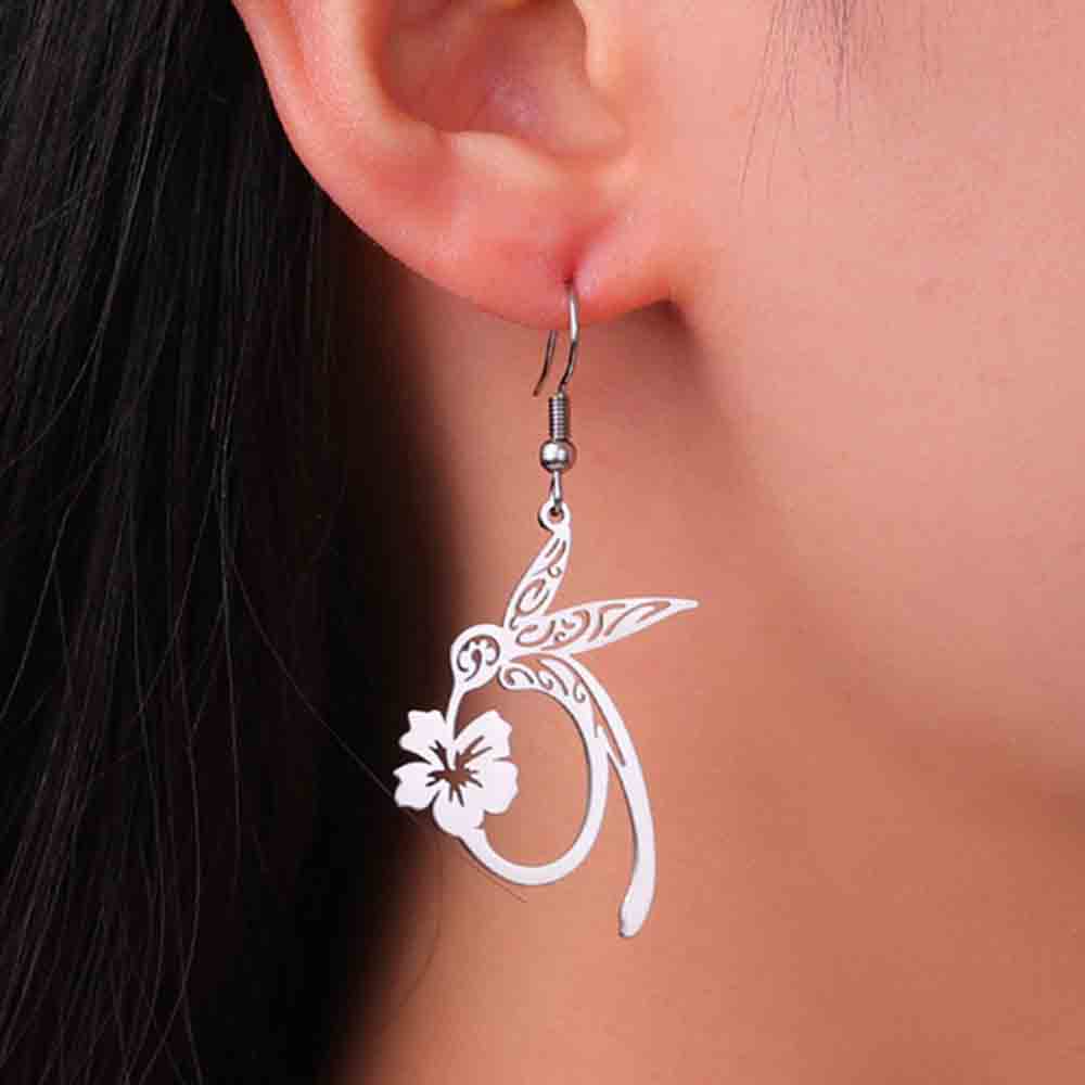 My Shape 5 pcs Phoenix Pendants Hummingbird Fire Birds Stainless Steel Charms for Necklace Earrings Keychains DIY Jewelry Making