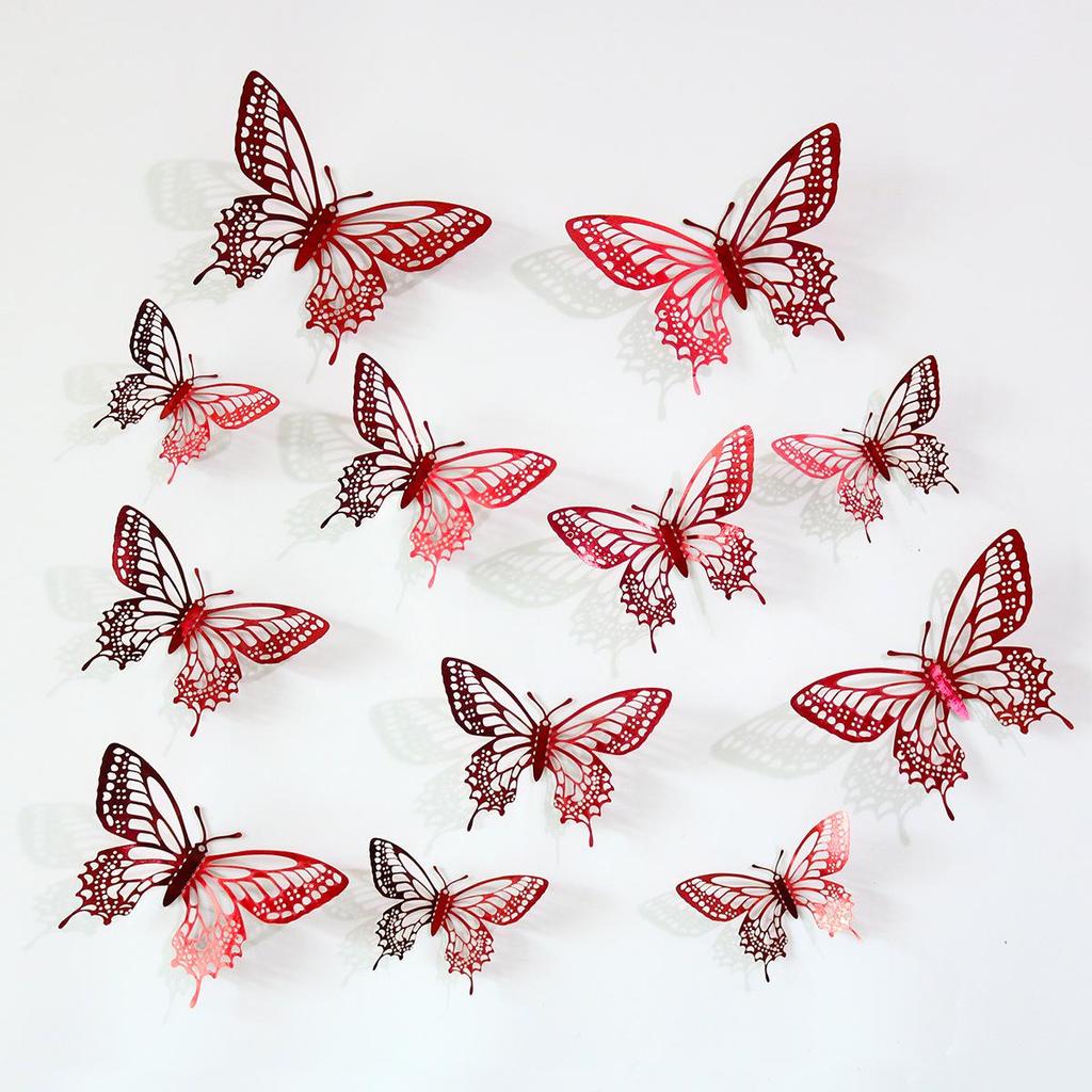 3D Butterfly Party Decorations: Spring Theme Stickers for Kids' Birthdays & Weddings