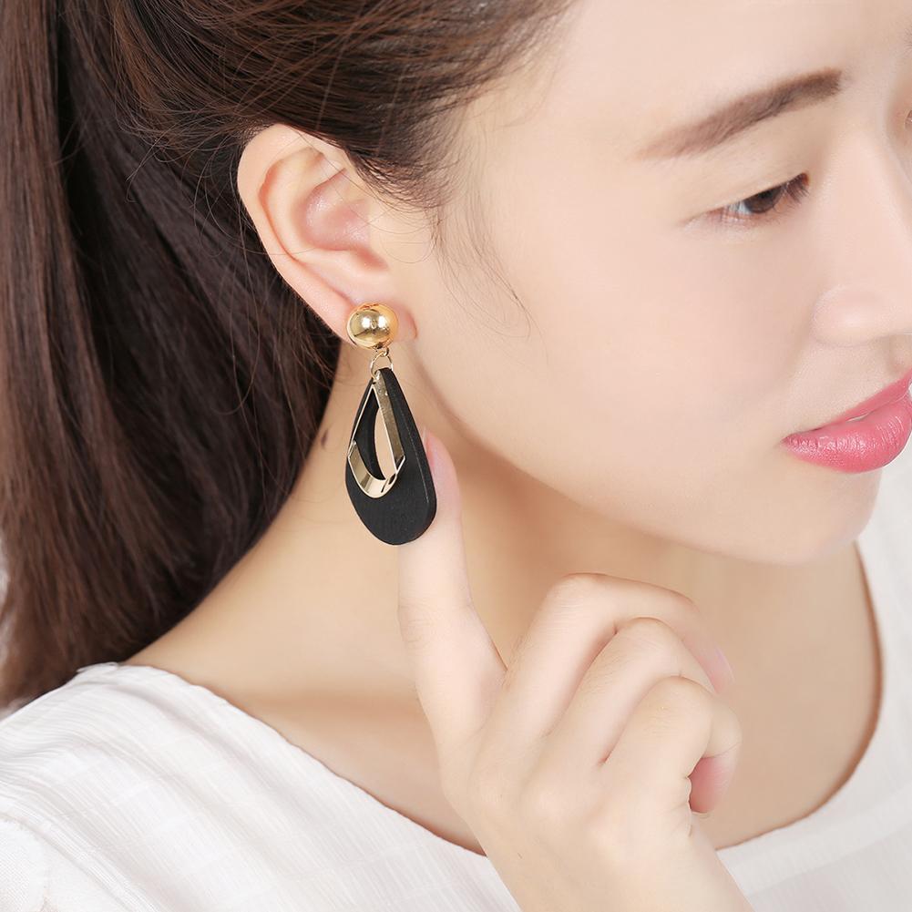 Women Fashion Hollow-out Earring Water-drop Design Unique All-matching Earrings