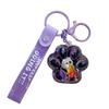 Exquisite Quicksand Panda Keychain: Cartoon Oil-Filled Doll Bag Pendant and Car Accessory