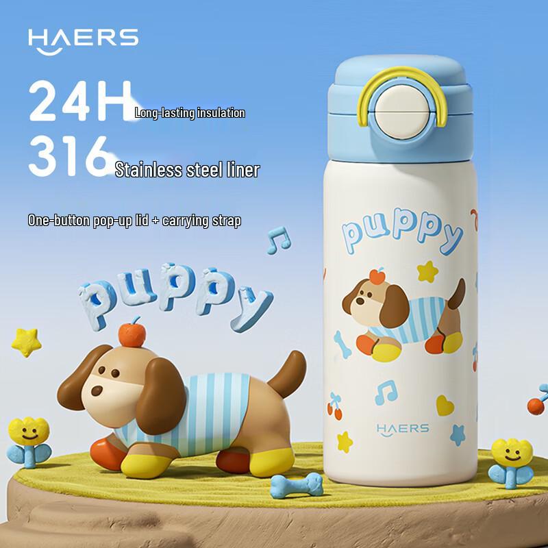 

HAERS 316 Stainless Steel Vacuum Insulated Water Bottle with Straw