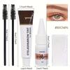 3-color Eyebrow Tinting Kit Available In Black, Brown, and Coffee. Waterproof, Quick-drying, and Long-lasting Makeup Eyebrow Tint