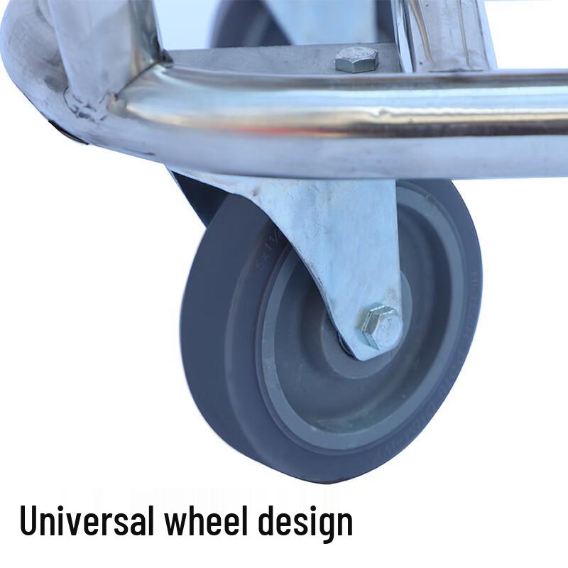 Langxi Stainless Steel Multi-function Linen & Cleaning Cart