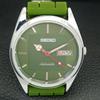 REFURBISHED VINTAGE SEIKO AUTOMATIC 6309A JAPAN MENS GREEN DIAL WATCH A443201-1