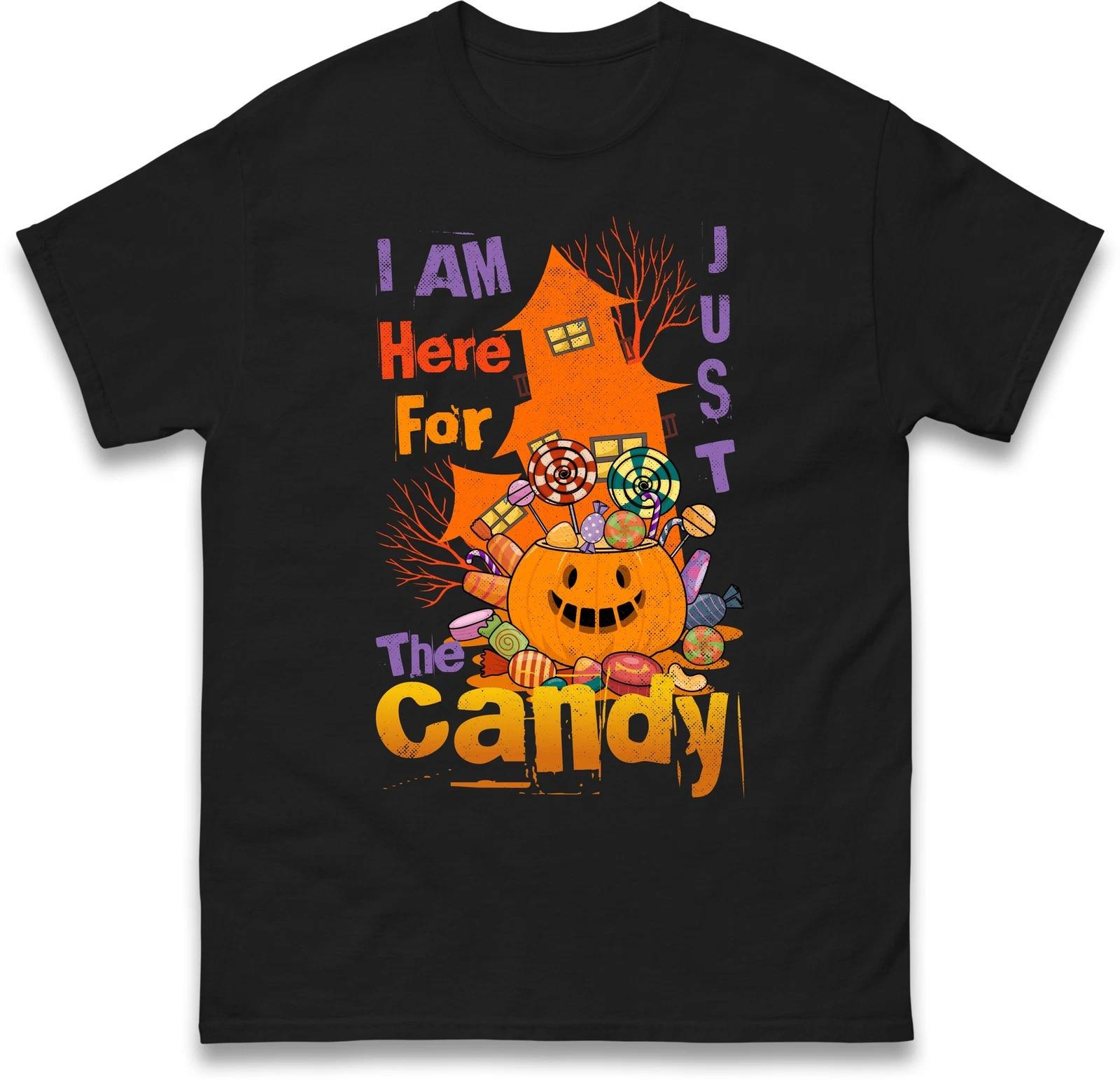 I m Just Here For The Candy Halloween T Shirt,Halloween Candy Explosion Tee Gift XL