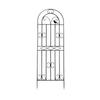 Wrought Iron Climbing Rose Trellis: Outdoor Courtyard Flower Stand & Clematis Support Pole