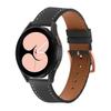 For Garmin Vivoactive 5/Venu 2 Plus/Venu Sq PU Leather Watch Strap Gold Buckle 20mm Watch Band