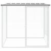 Galinheiro com Telhado Cinza Claro 103 x 98 x 90 cm Aço Galvanizado
