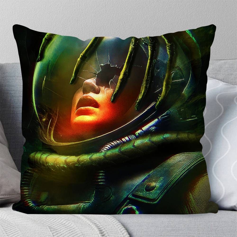 Classic Movie A-Alien Pillow Case Square Pillow Bedroom Sofa Leisure Comfort Cushion Car Living Room Home Decoration