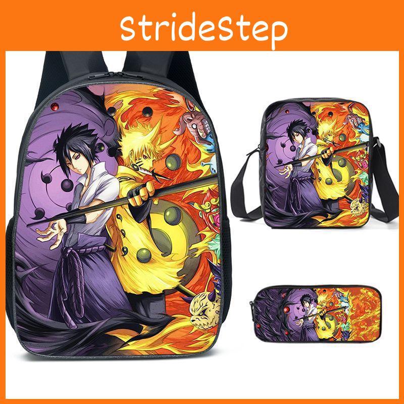 Children Backpack Naruto Set With Pencil Case And Versatile For School Day Trips