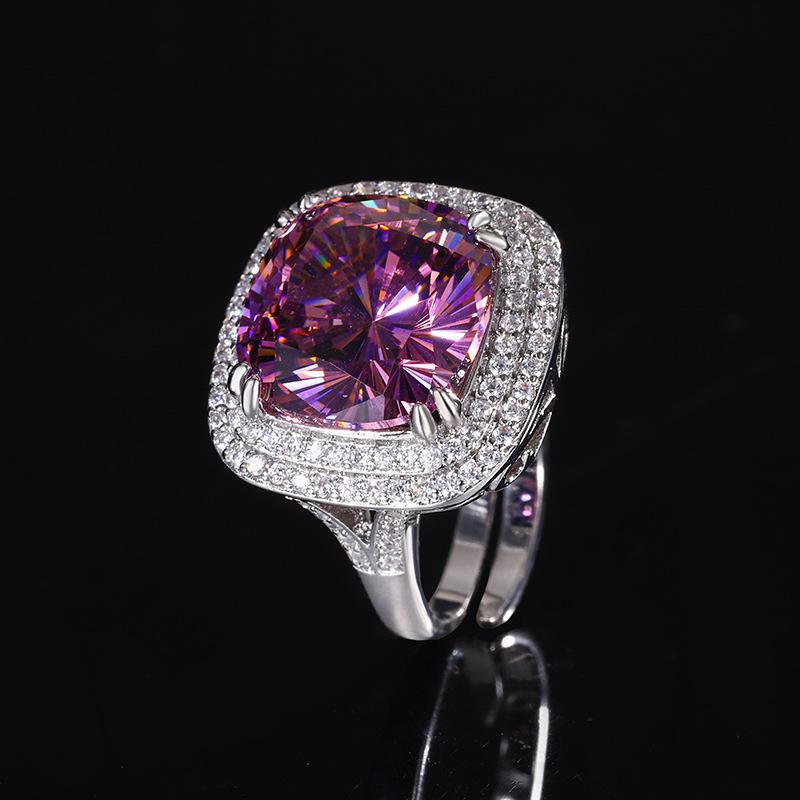 Jewelry Copper Bottom Gold-Plated Simulation White-Plated Blue Temperament Large Pendant Set 20 * 23