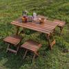 Feitule 5-Piece Outdoor Folding Camping Table & Chair Set
