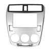 2Din Stereo Radio Fascia DVD Audio Navigation Panel Frame Silver Fit for Honda City 20082013