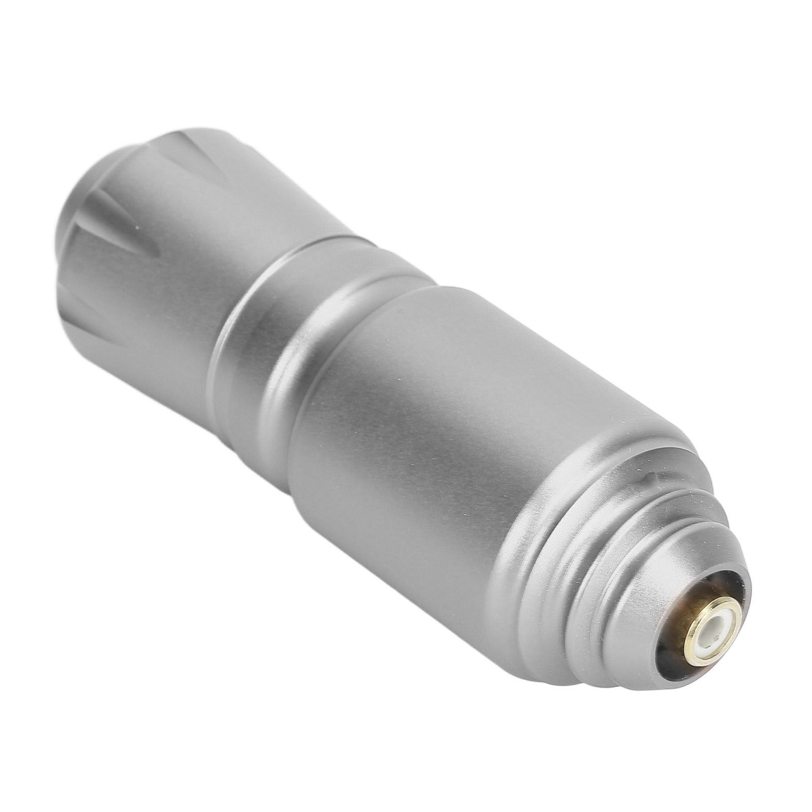 

Роторная тату-машинка с короткой ручкой, двумя регулируемыми стальными шариками, интерфейсом RCA, картриджем, иглой для татуировки серебряный